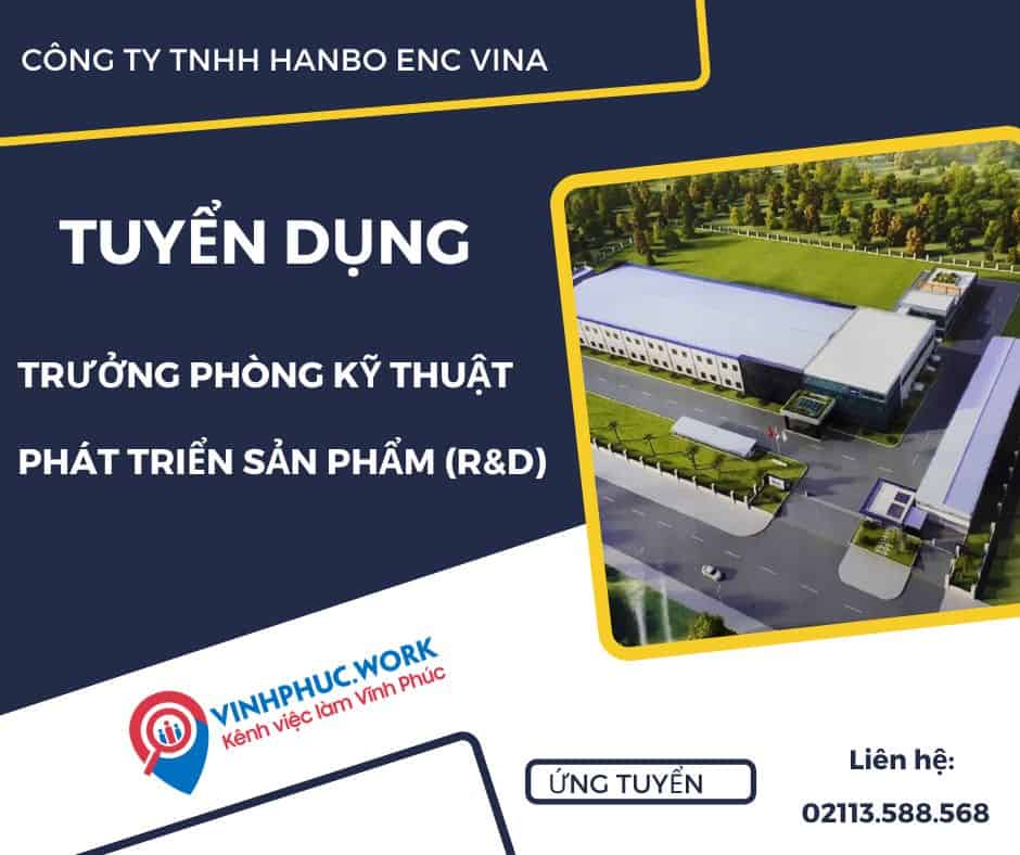Cong Ty Tnhh Hanbo Enc Vina Tuyen Dung Truong Phong Ky Thuat Phat Trien San Pham Rd 8