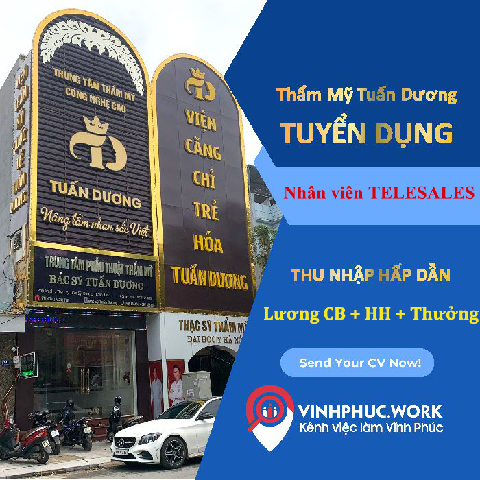 Trung Tam Tham My Bac Sy Tuan Duong Tuyen Dung Nhan Vien Telesales 5
