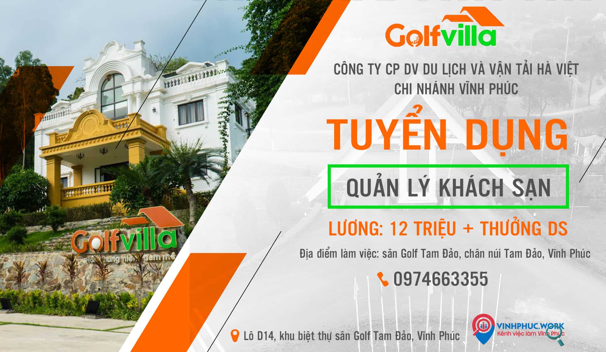 Golfvilla Tam Dao Tuyen Dung Quan Ly Khach San 1