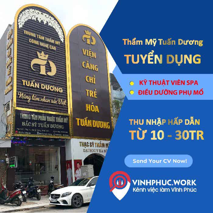 Trung Tam Tham My Bac Sy Tuan Duong Tuyen Dung Ky Thuat Vien 9